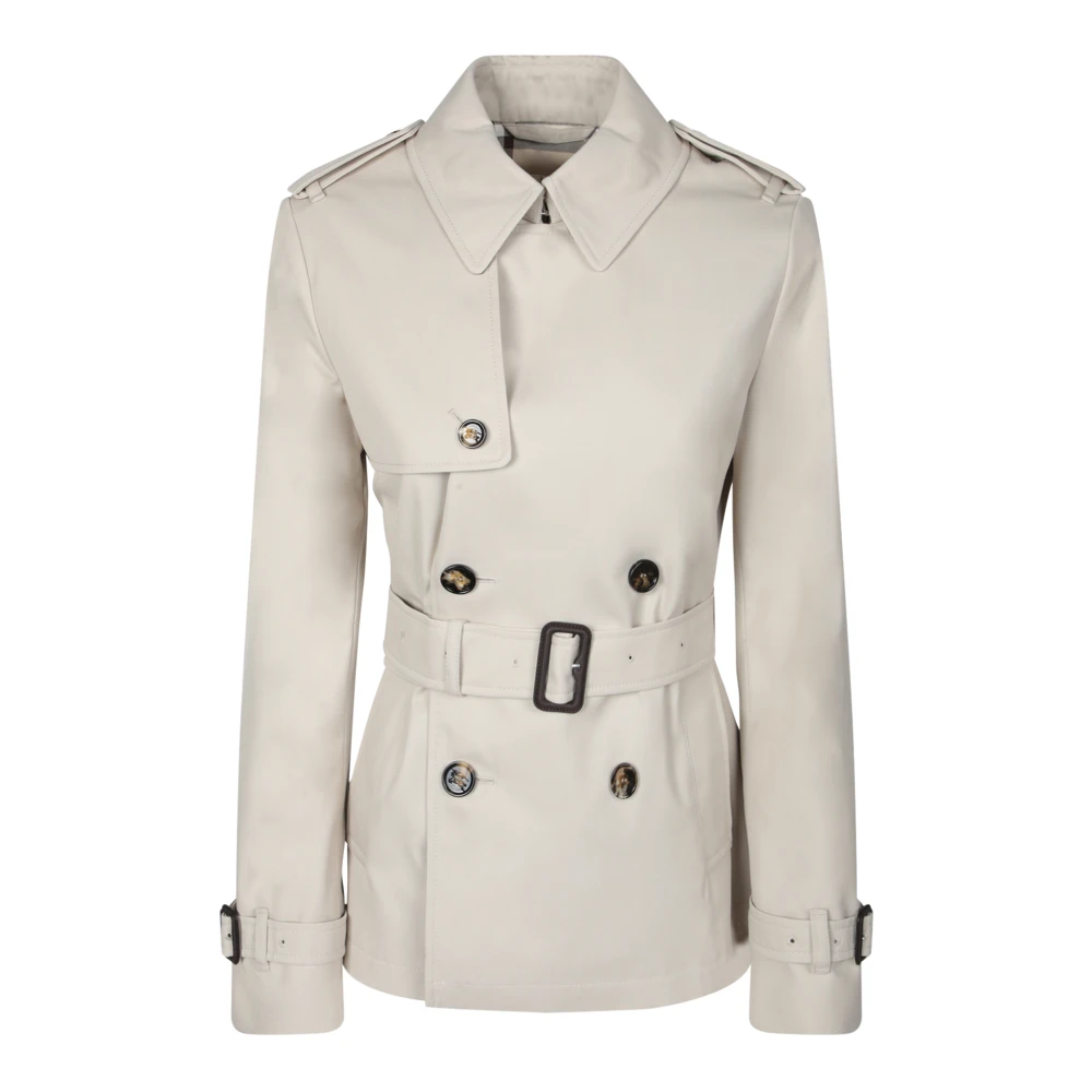 Burberry Elegant Beige Trench Coat Beige Dames