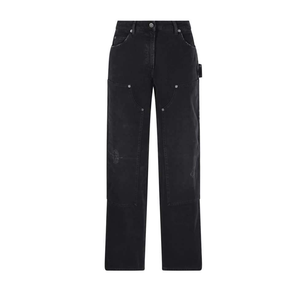 Golden Goose Black Straight Fit Jeans, Female, S, Work Pant Marley Style