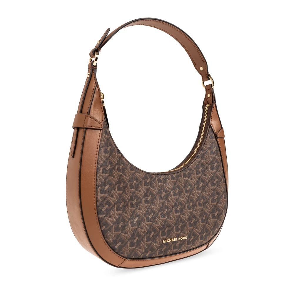 Michael Kors Schoudertas met logo Brown Dames