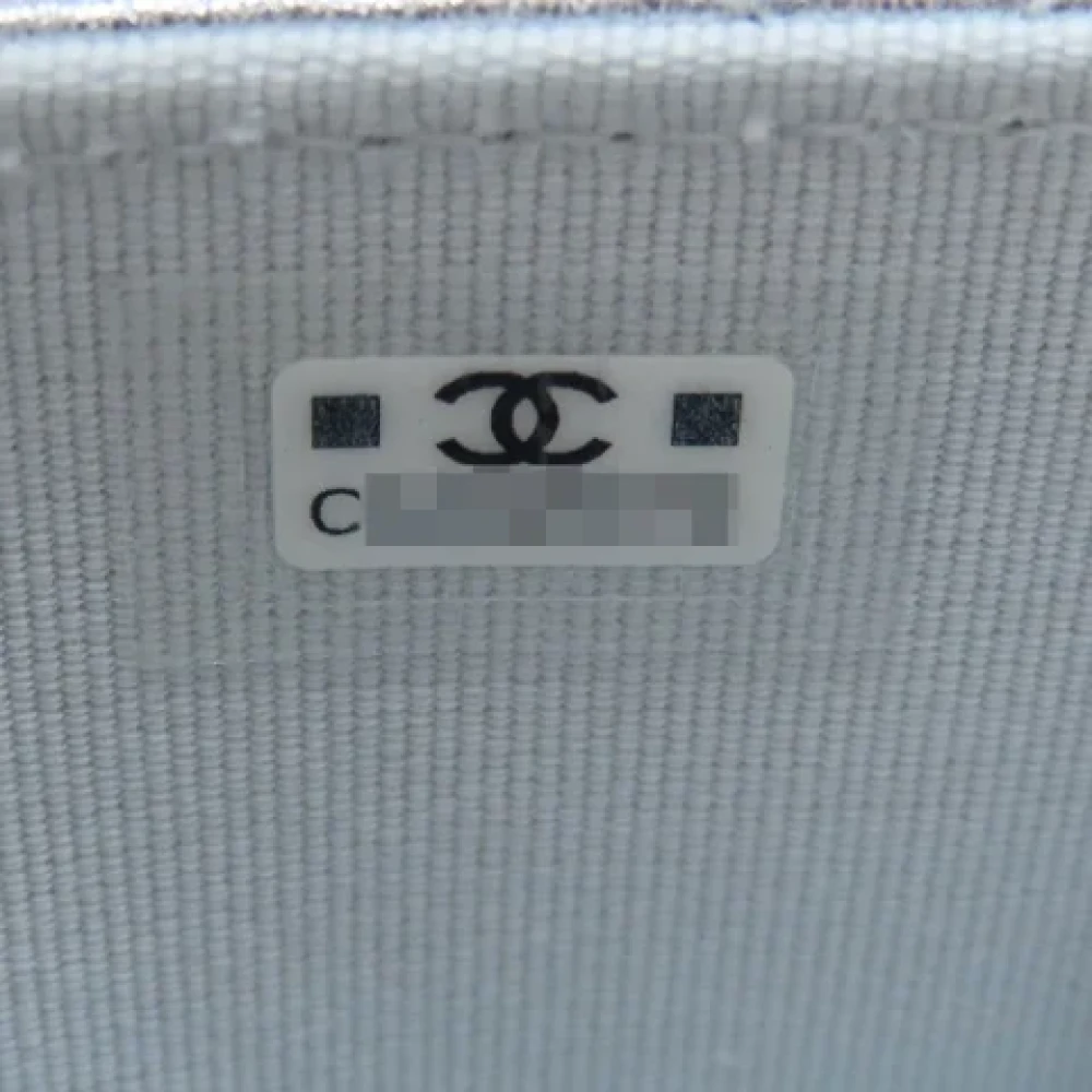 Chanel Vintage Pre-owned Leather chanel-bags Gray Dames