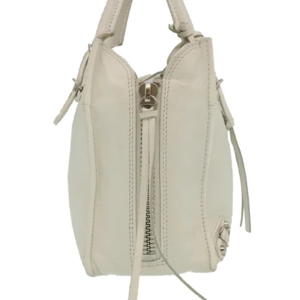 Balenciaga Vintage Pre-owned Leather handbags Beige Dames