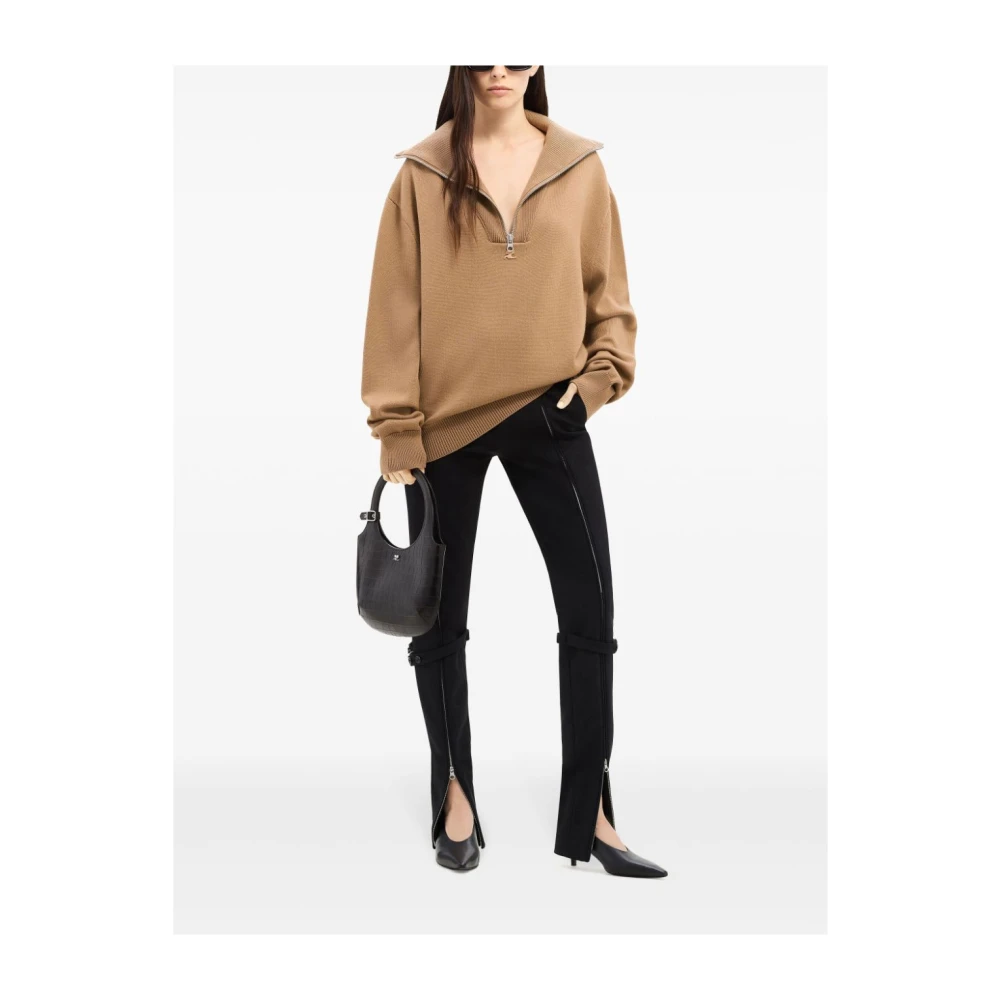 Courrèges Bruine Sweatshirt Aw24 Dameskleding Brown Dames