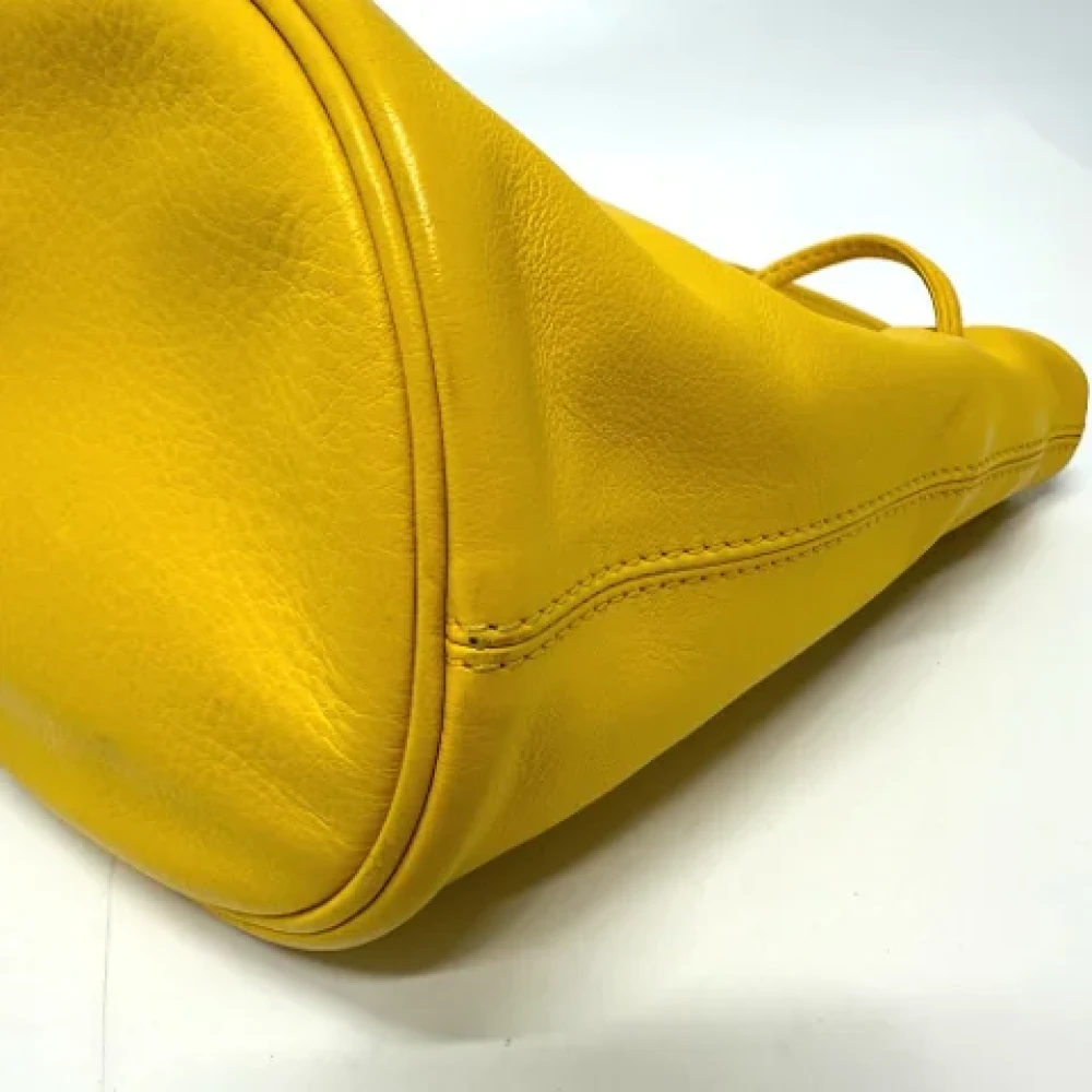 Balenciaga Vintage Pre-owned Leather balenciaga-bags Yellow Dames