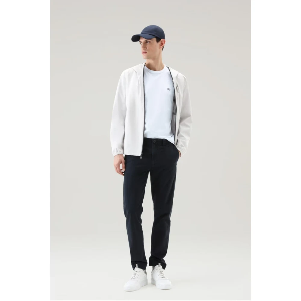 Woolrich Natuur Crew Neck T-Shirt White Heren