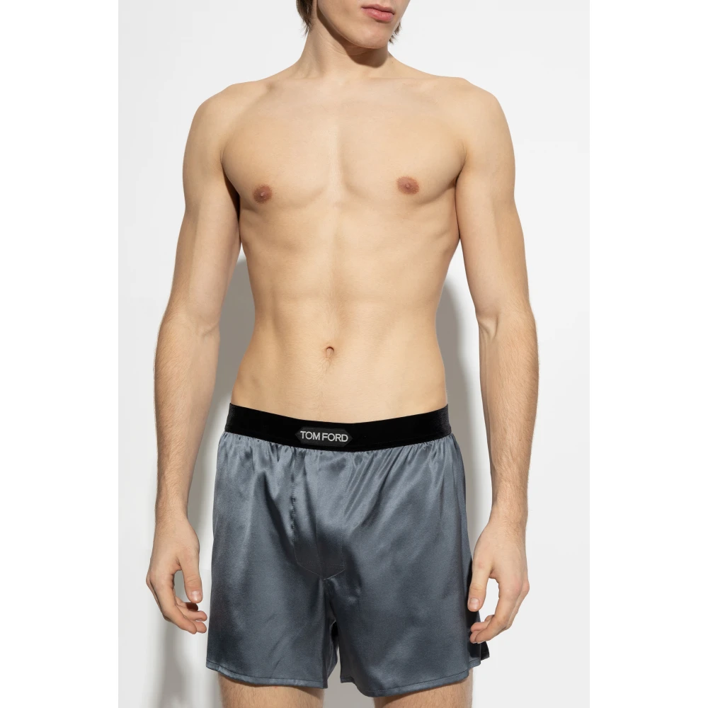 Tom Ford Zijden lingerie shorts Gray Heren