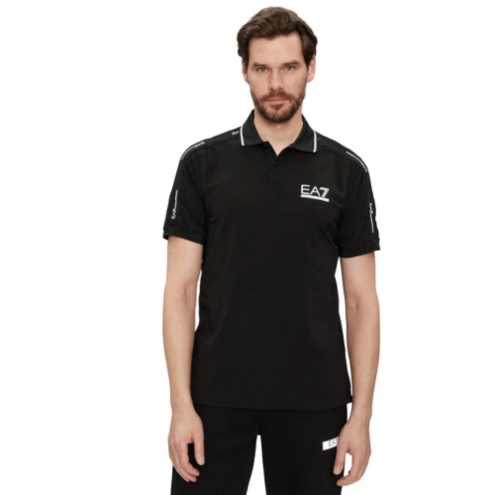 Emporio Armani EA7 Zwart Polo Shirt 3Dpf20 Pj03Z Black Heren
