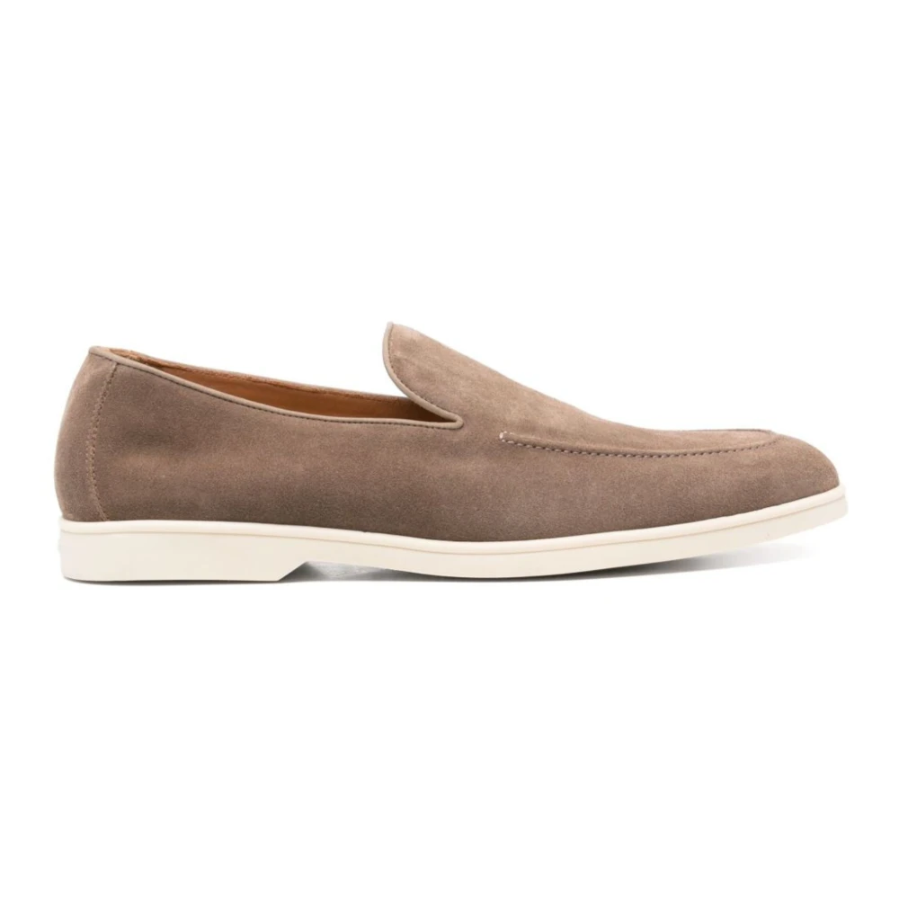 Doucal's Men's Brown Loafers, 6 1/2 Uk, Suede Loafers