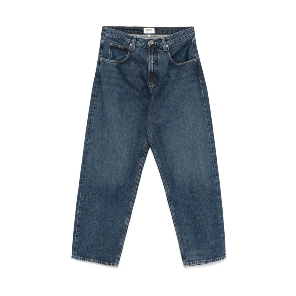 Agolde Blauwe Regeneratieve Katoen Denim Jeans Blue Heren