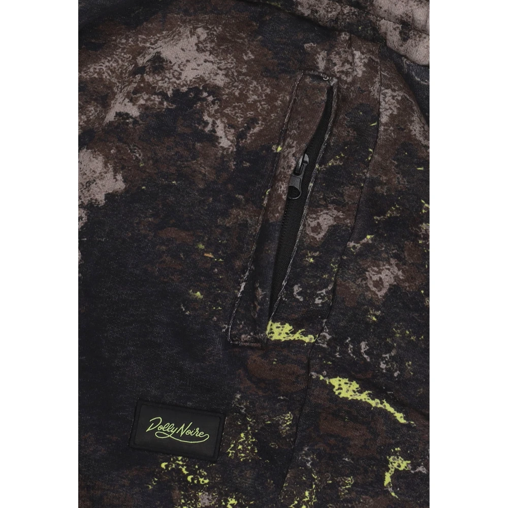 Dolly Noire Donkere Camo Chemische Sweatpants Elastische Taille Multicolor Heren