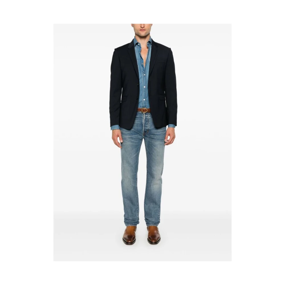 Reveres 1949 Navy Blauwe Jas met Revers Blue Heren