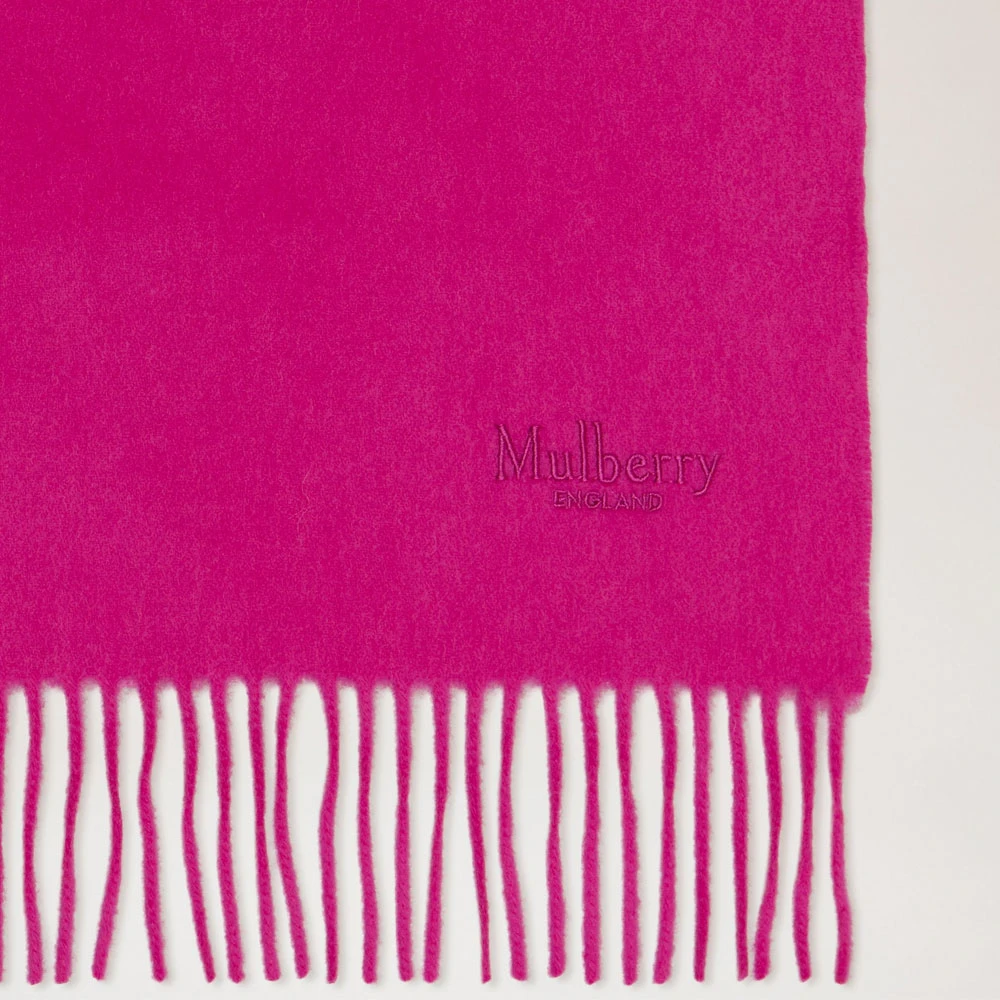 Mulberry Massieve Merinowollen Sjaal in Roze Pink Heren