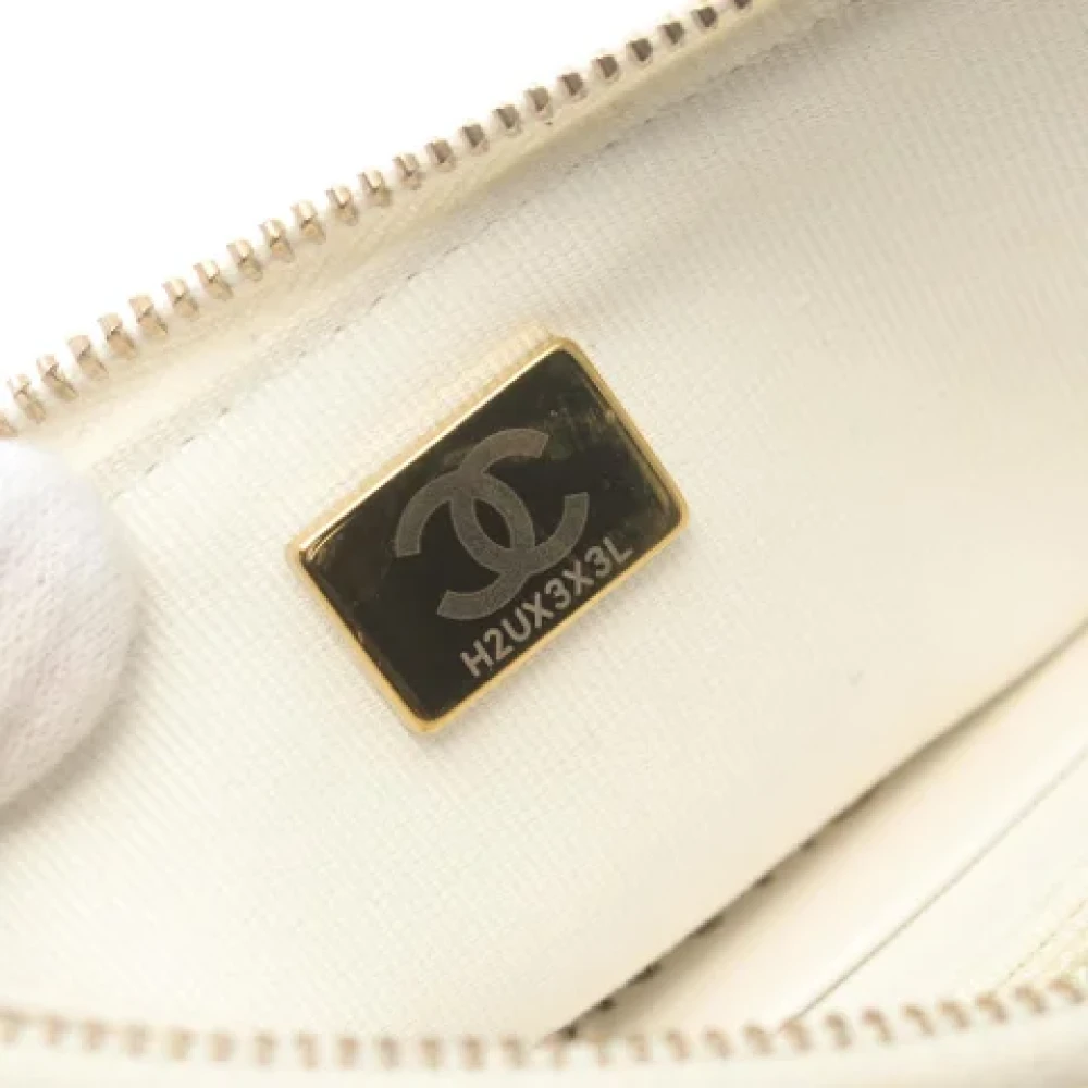 Chanel Vintage Pre-owned Leather chanel-bags White Dames