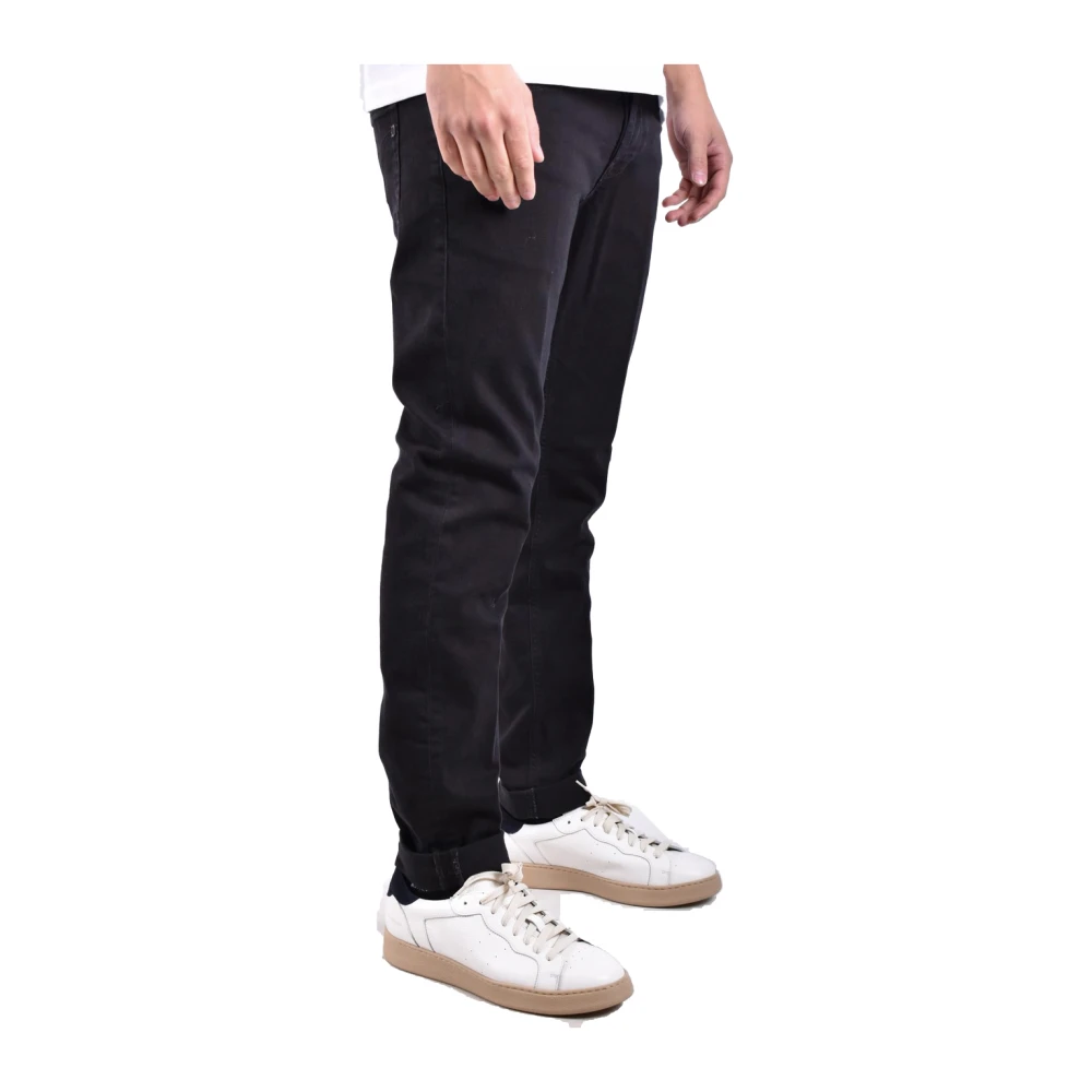 Dondup Klassieke Denim Jeans voor Heren Black Heren