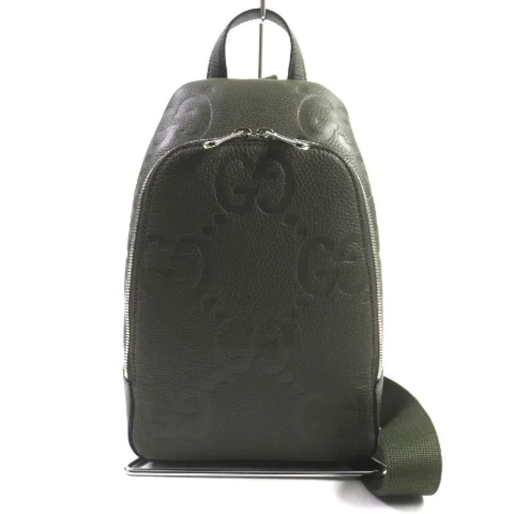 Gucci Vintage Pre-owned Leather gucci-bags Green Dames
