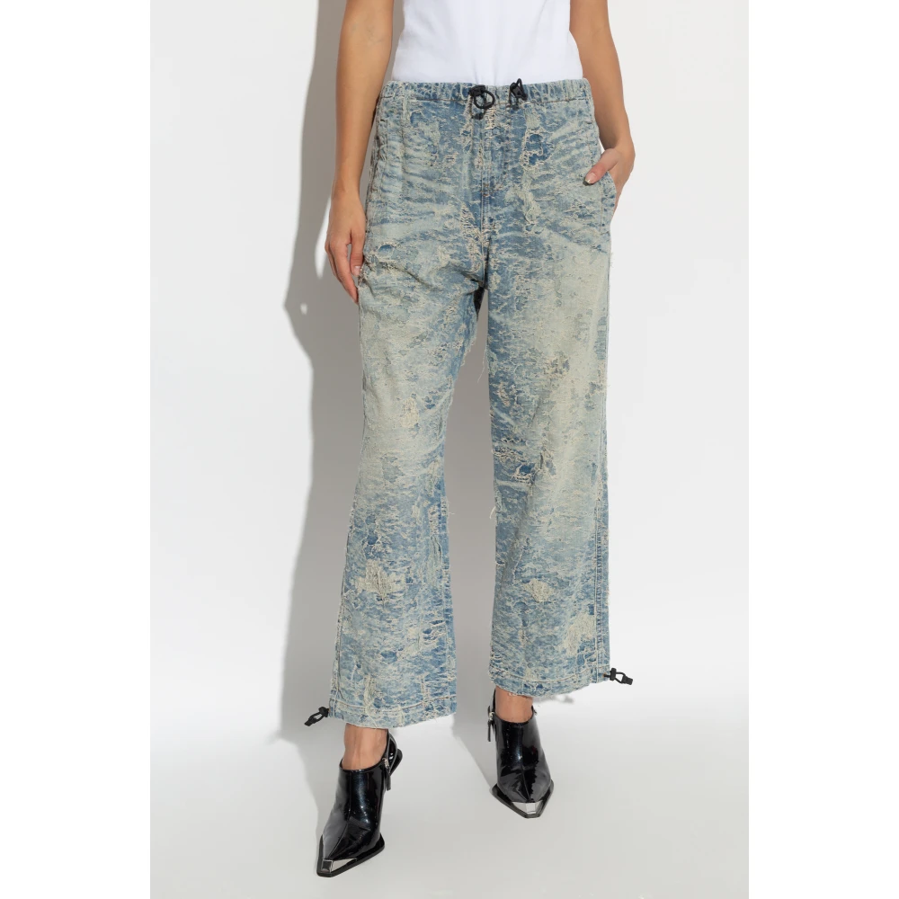 Diesel Wijde jeans Blue Unisex