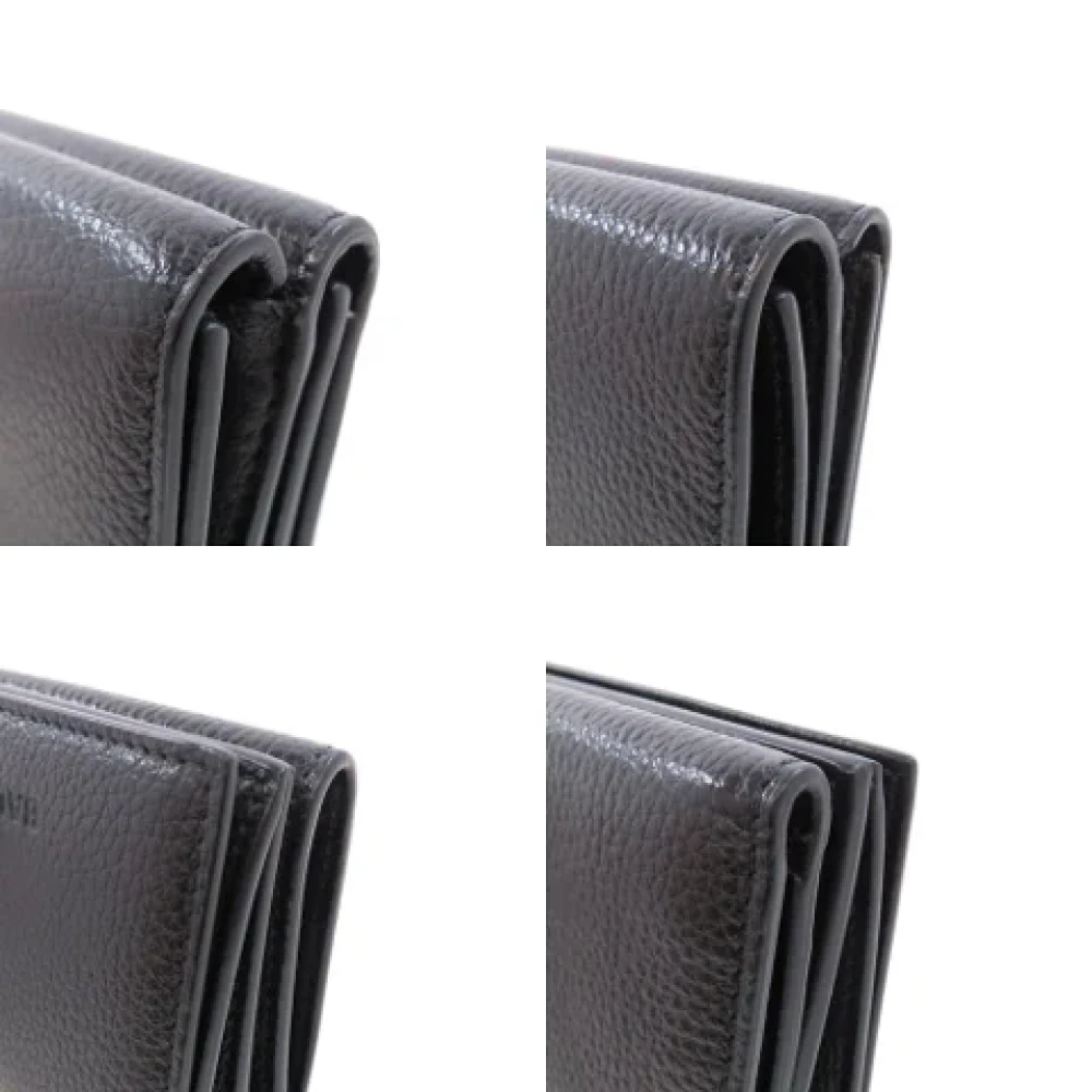 Balenciaga Vintage Pre-owned Leather wallets Black Dames
