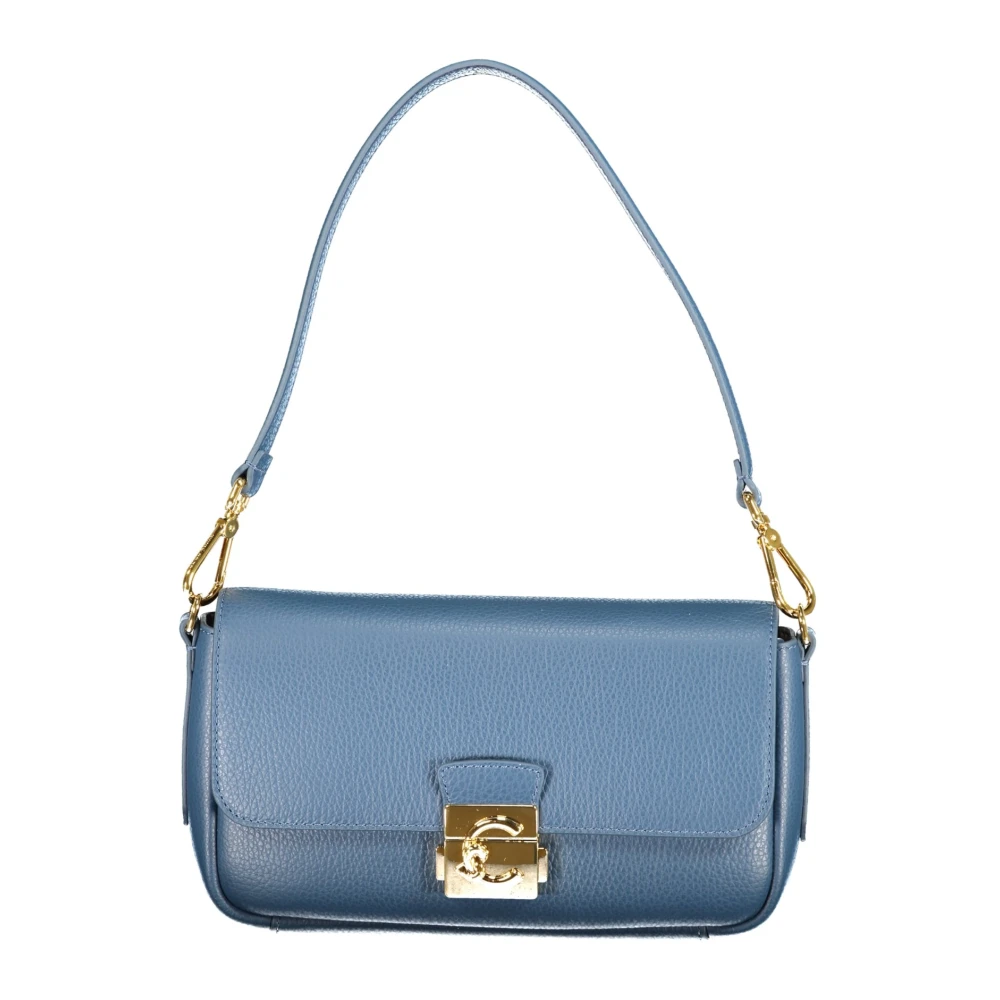 Coccinelle C-Me Lock Medium Shoulder Bag - Female - Shoulder Bags - Blue - One Size - Bags