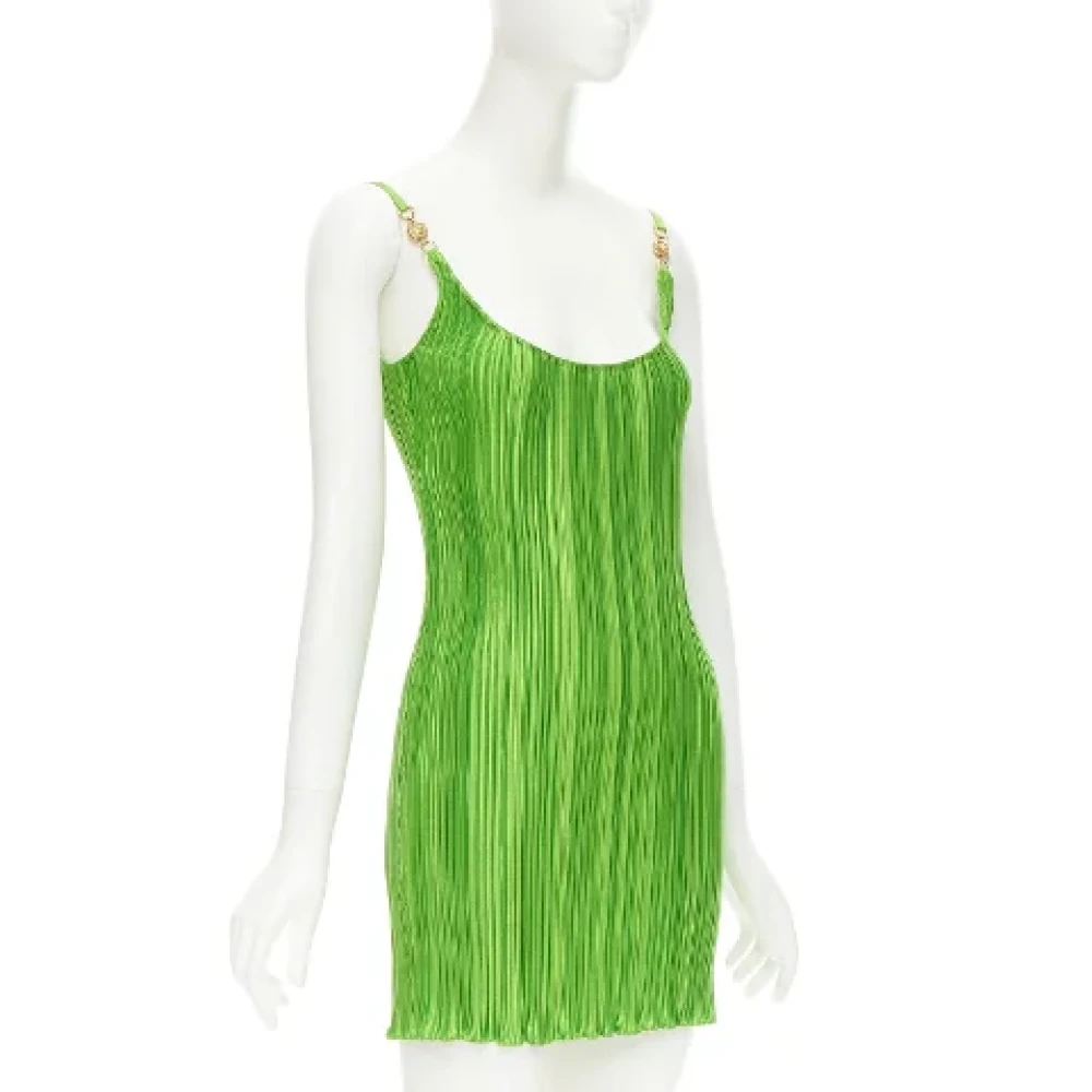 Versace Pre-owned Polyester dresses Green Dames