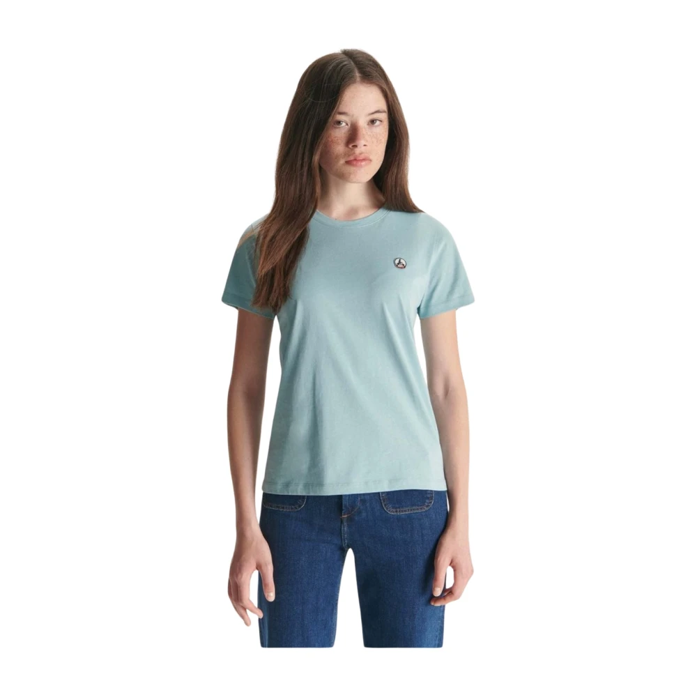 Jott Biologisch Katoenen Basis T-Shirt Just over the top Blue Dames