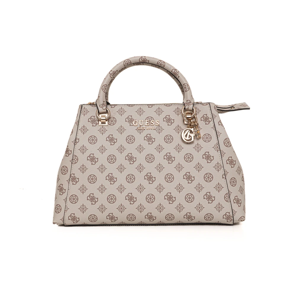 Guess Evelune Handtas met Afneembare Schouderband Beige Dames