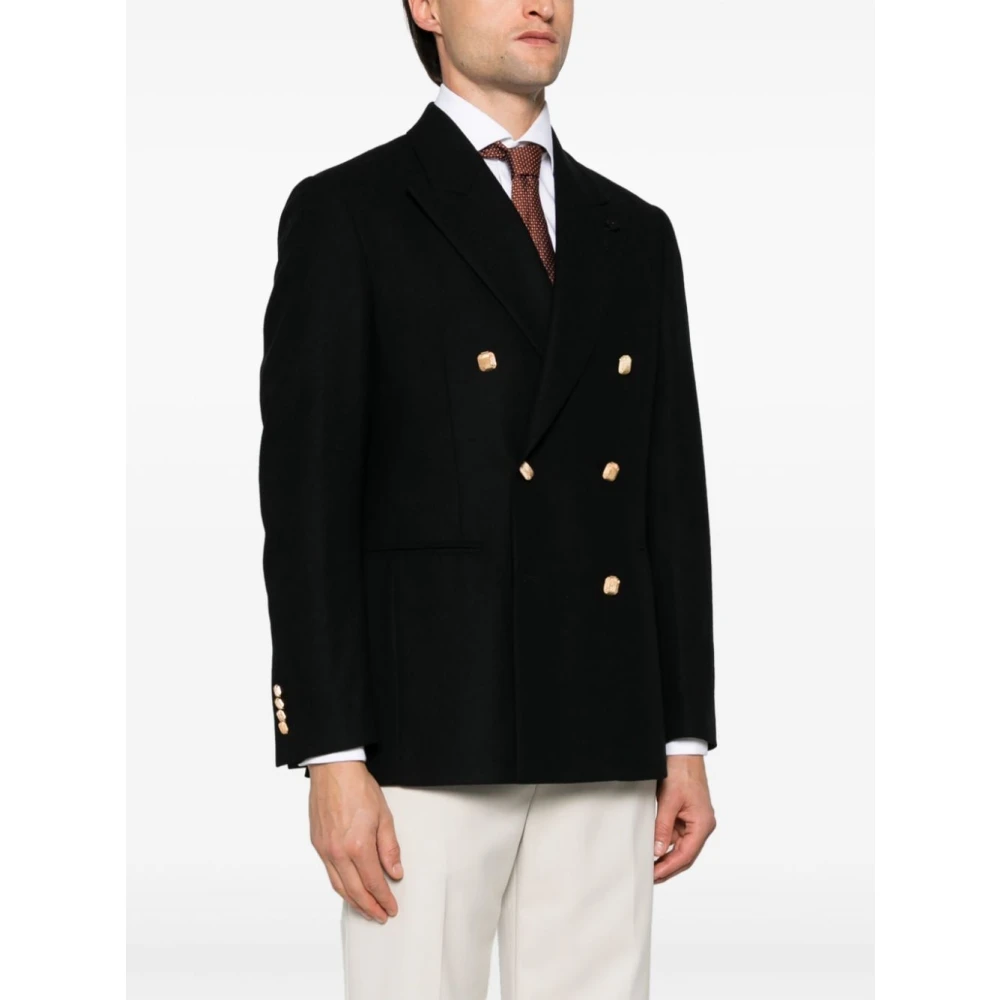 Lardini Zwarte Herenjassen Black Heren