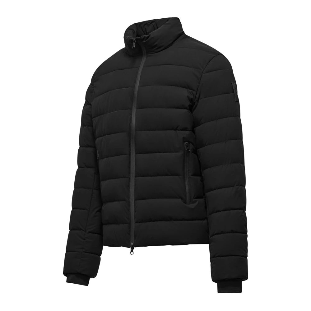 BomBoogie Stretch Donsjas met Opstaande Kraag Black Heren