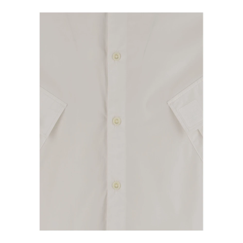 C.P. Company Witte Katoenen Overhemd Regular Fit White Heren