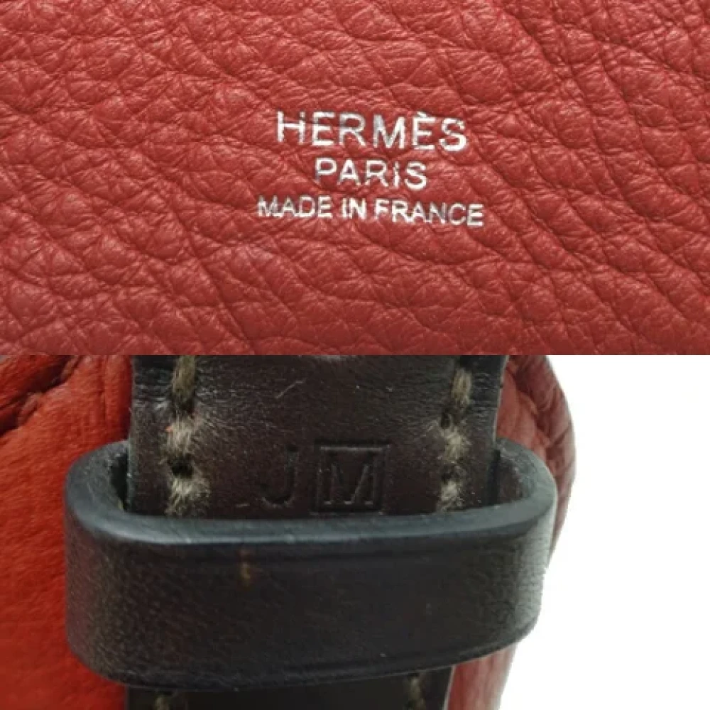 Hermès Vintage Pre-owned Leather shoulder-bags Red Dames