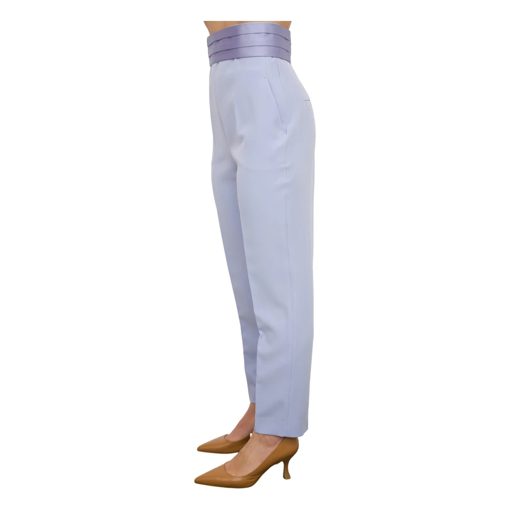 Blugirl Lange Paarse Broek Purple Dames