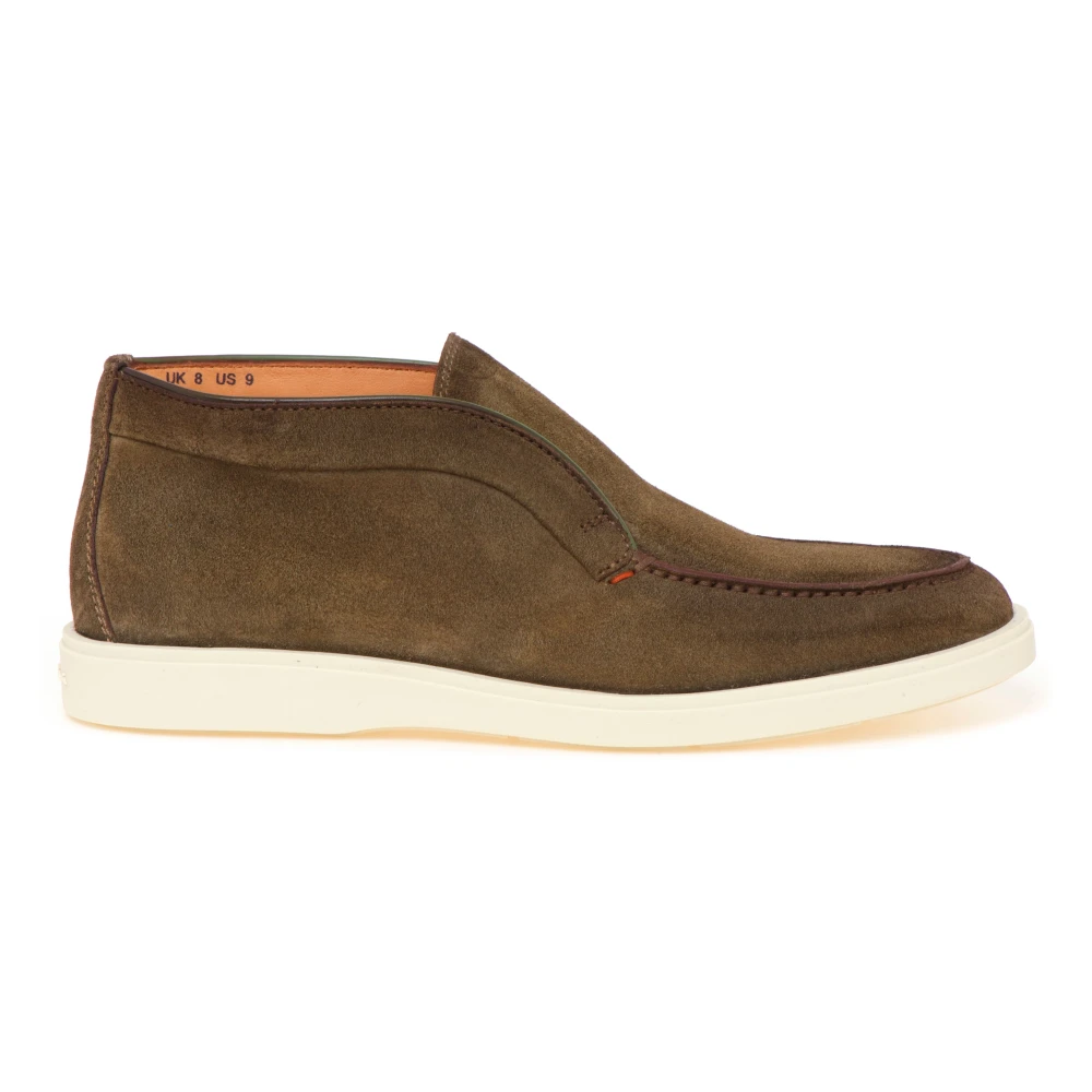 Santoni Green Ankle Boots, Male, 7 1/2 Uk, Desert Boot