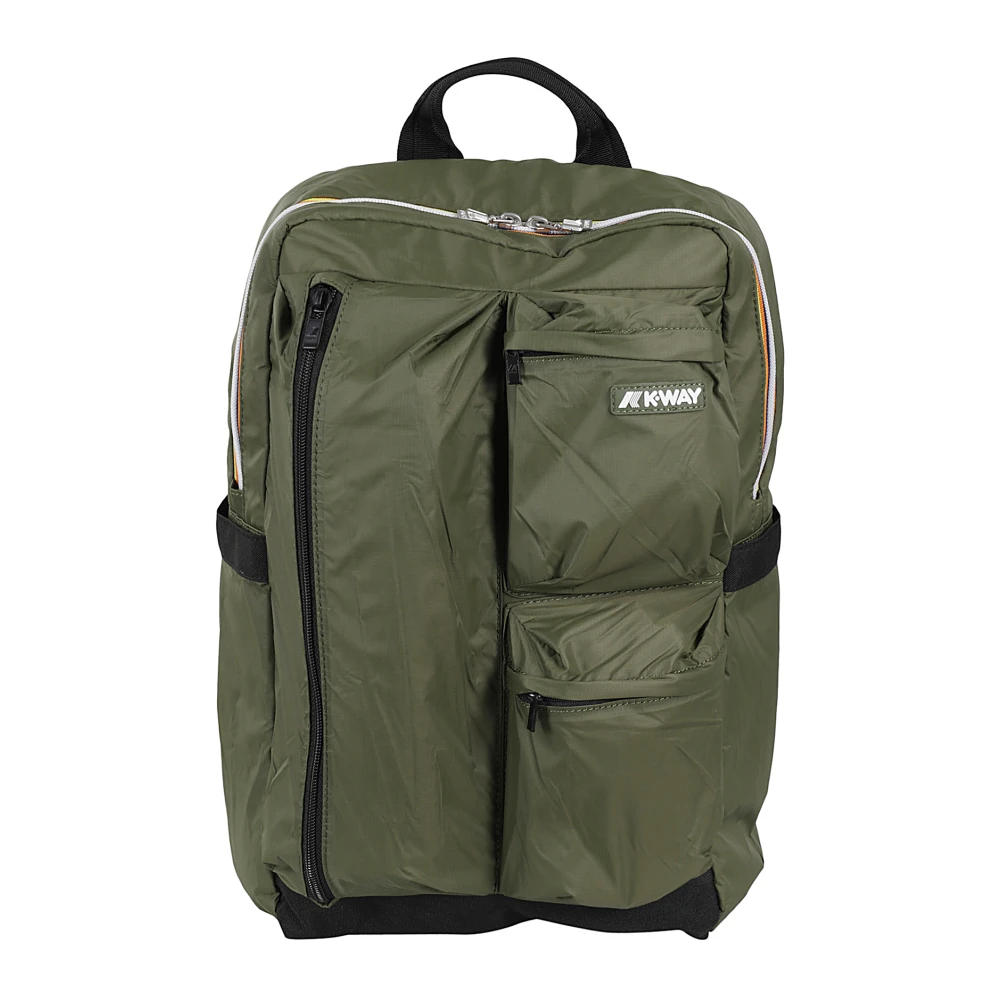 K-Way Uomo Verde Borse, Taglia Unica, New,