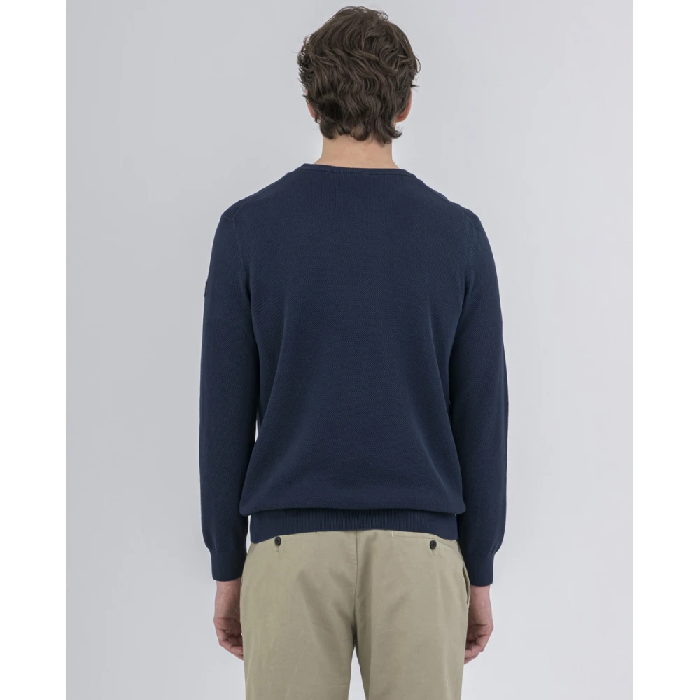 PAUL & SHARK Gebreide truien met ronde hals Blue Heren