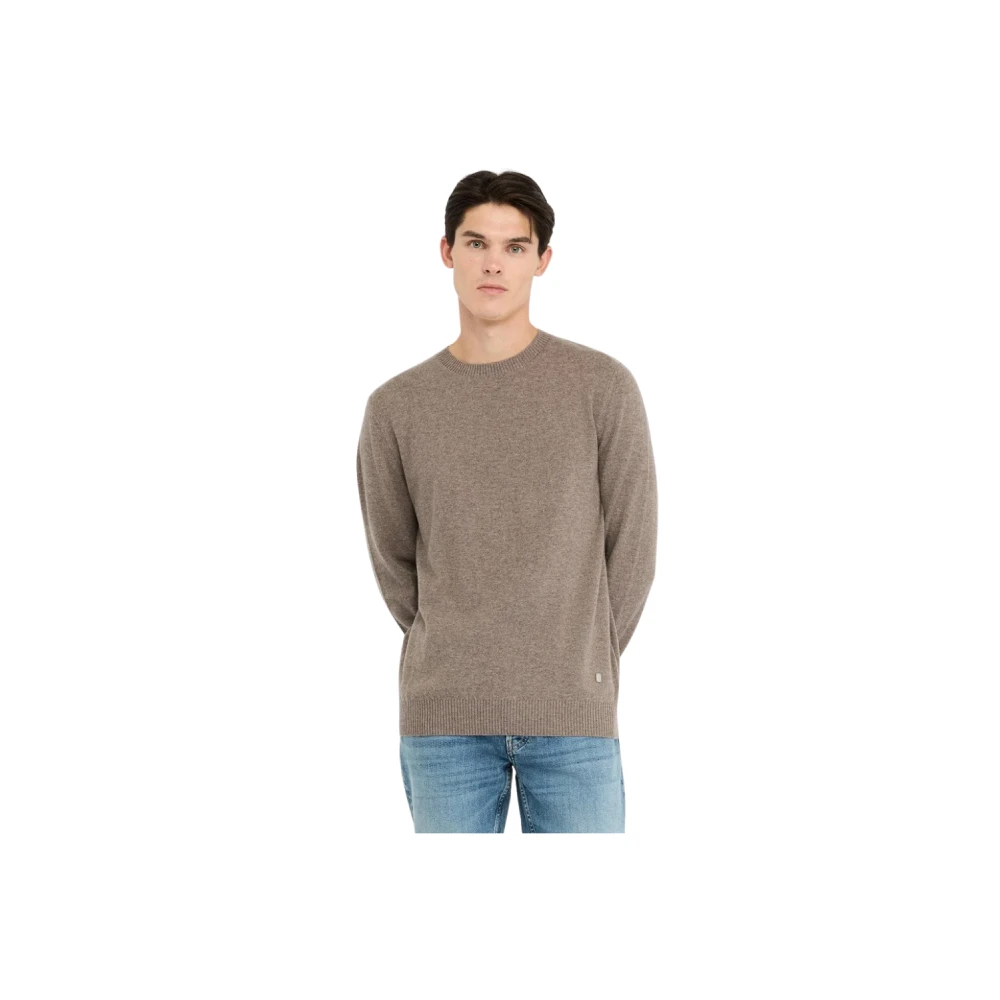 Liu Jo Herren Braun Woll- Und Kaschmirpullover