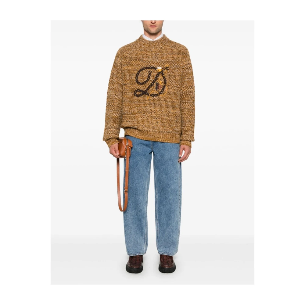 Drole de Monsieur Bruine Sweatshirt Aw24 Stijlvolle Herenkleding Brown Heren