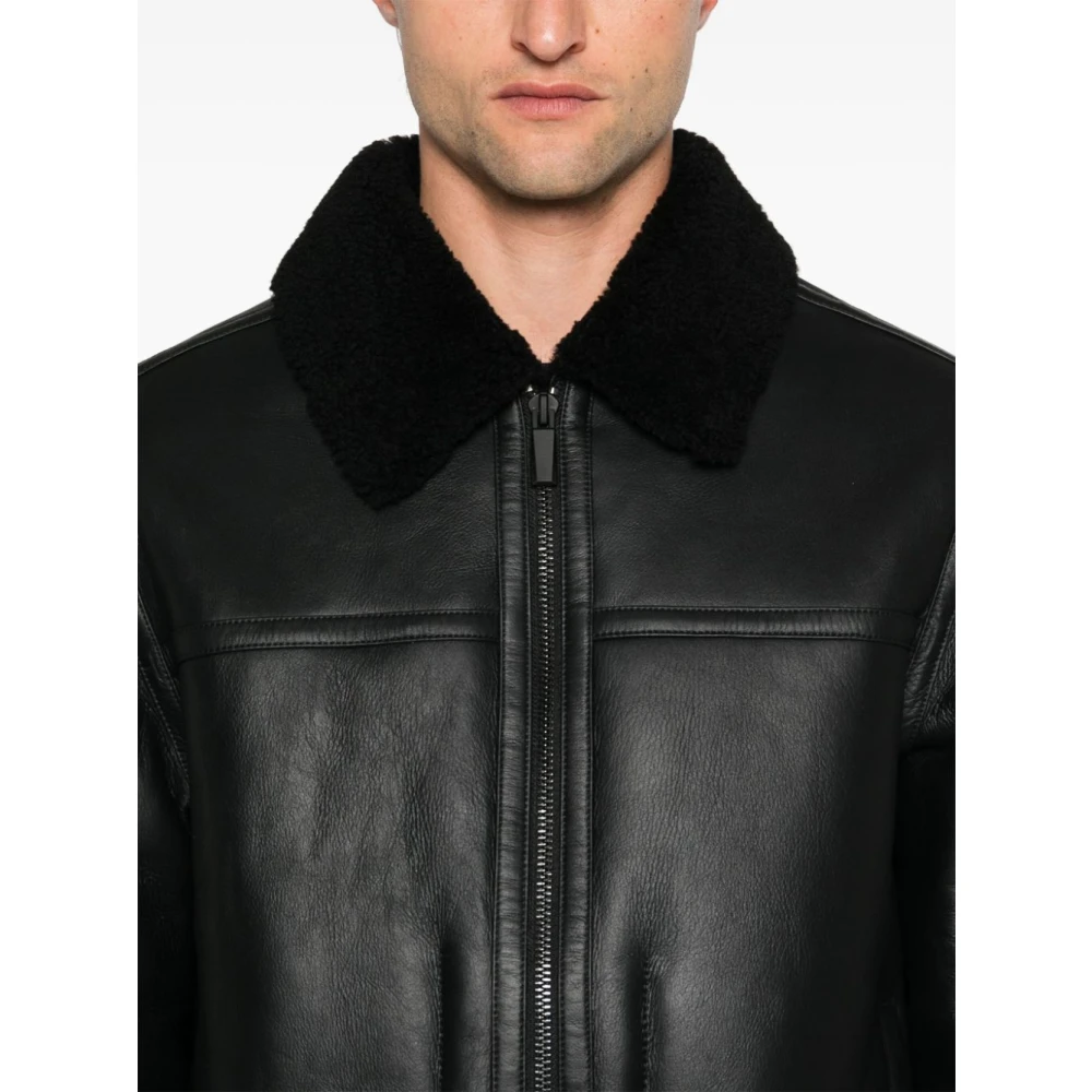 Calvin Klein Zwarte Parka Jas voor Mannen Black Heren
