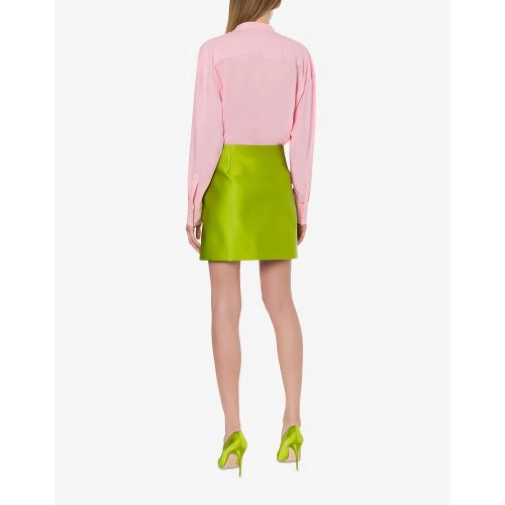 Philosophy di Lorenzo Serafini Groene Duchess Satijnen Minirok Green Dames