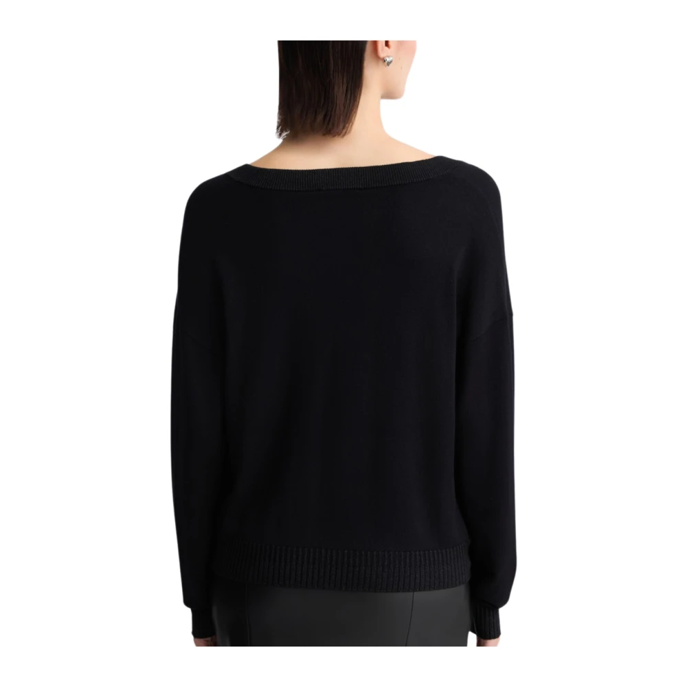 Liu Jo Zwarte trui met stijl Ta5062 Ms49I Black Dames