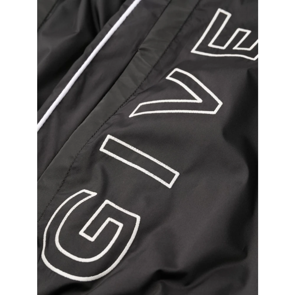 Givenchy Zwarte geborduurde-logo trainingsbroek Black Heren
