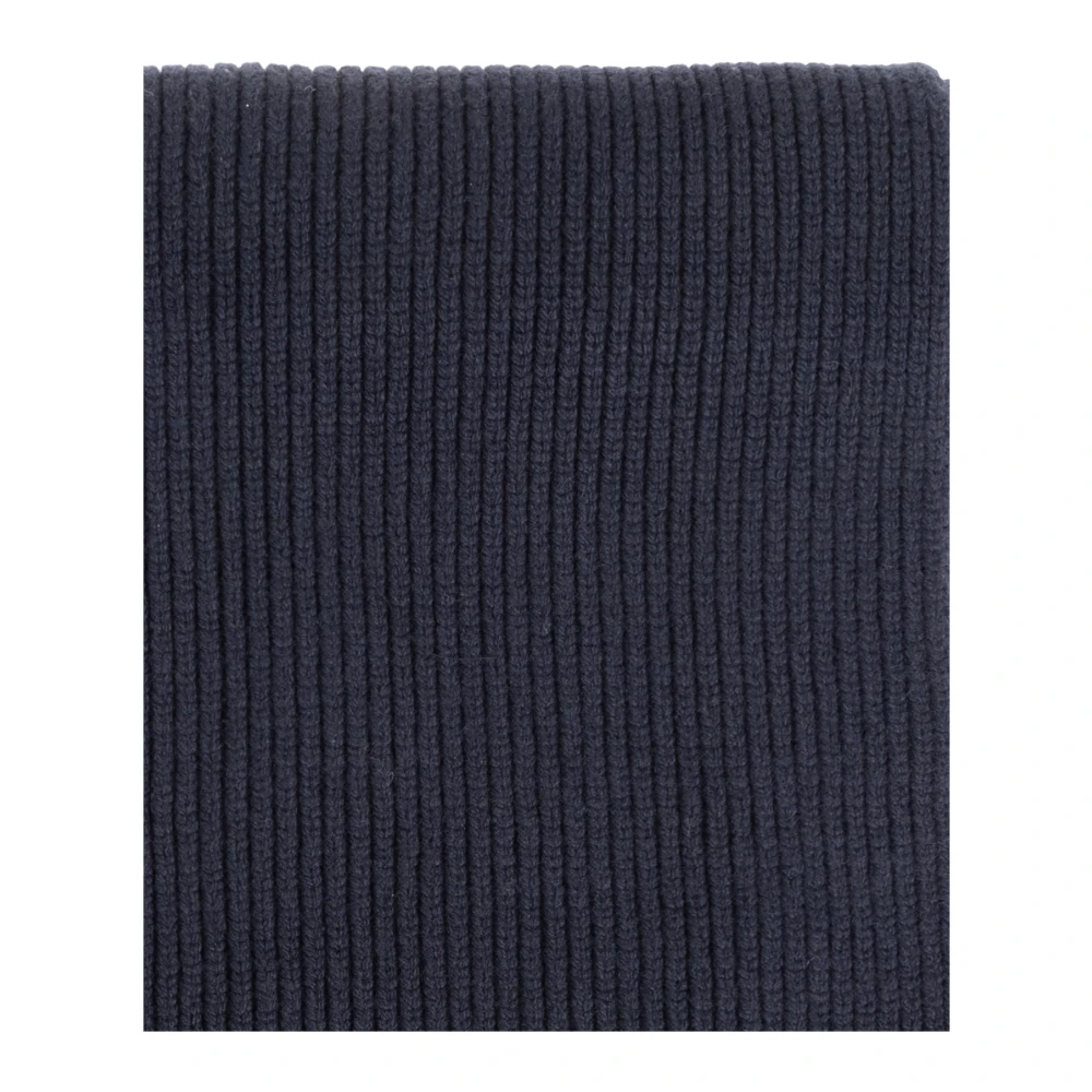 Officine Générale Sjaal met franjes Blue Unisex