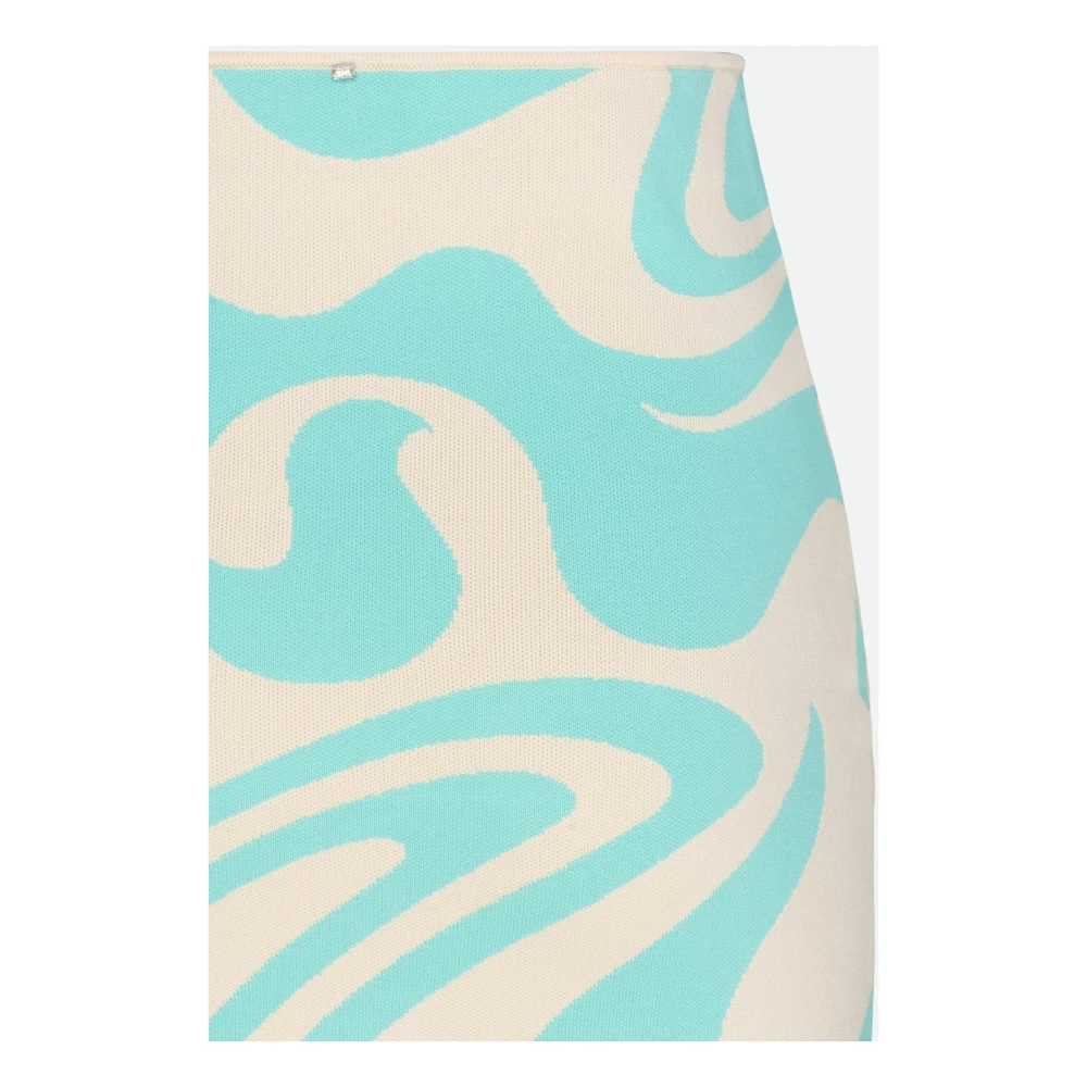 SPORTMAX Midi Multicolor Patroon Rok Green Dames