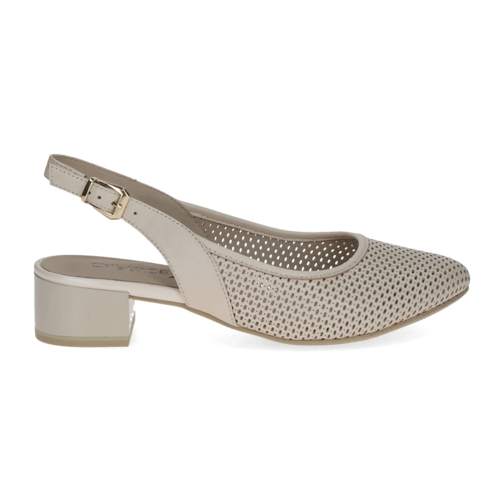 Caprice Women's Beige Pumps, 6 Uk, Elegant Business Shoes