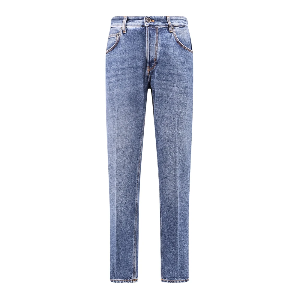 PT Torino Blue Cotton Straight-Leg Jeans - W32 - Image 3