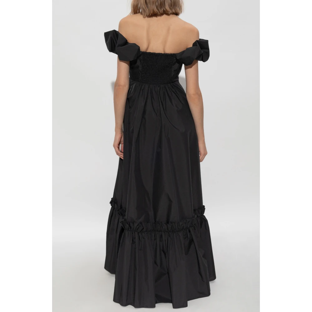 Loveshackfancy Ferra jurk Black Dames
