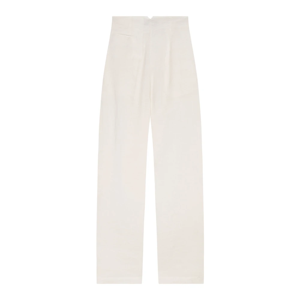 Cortana Marlo rauwe linnen broek Beige Dames