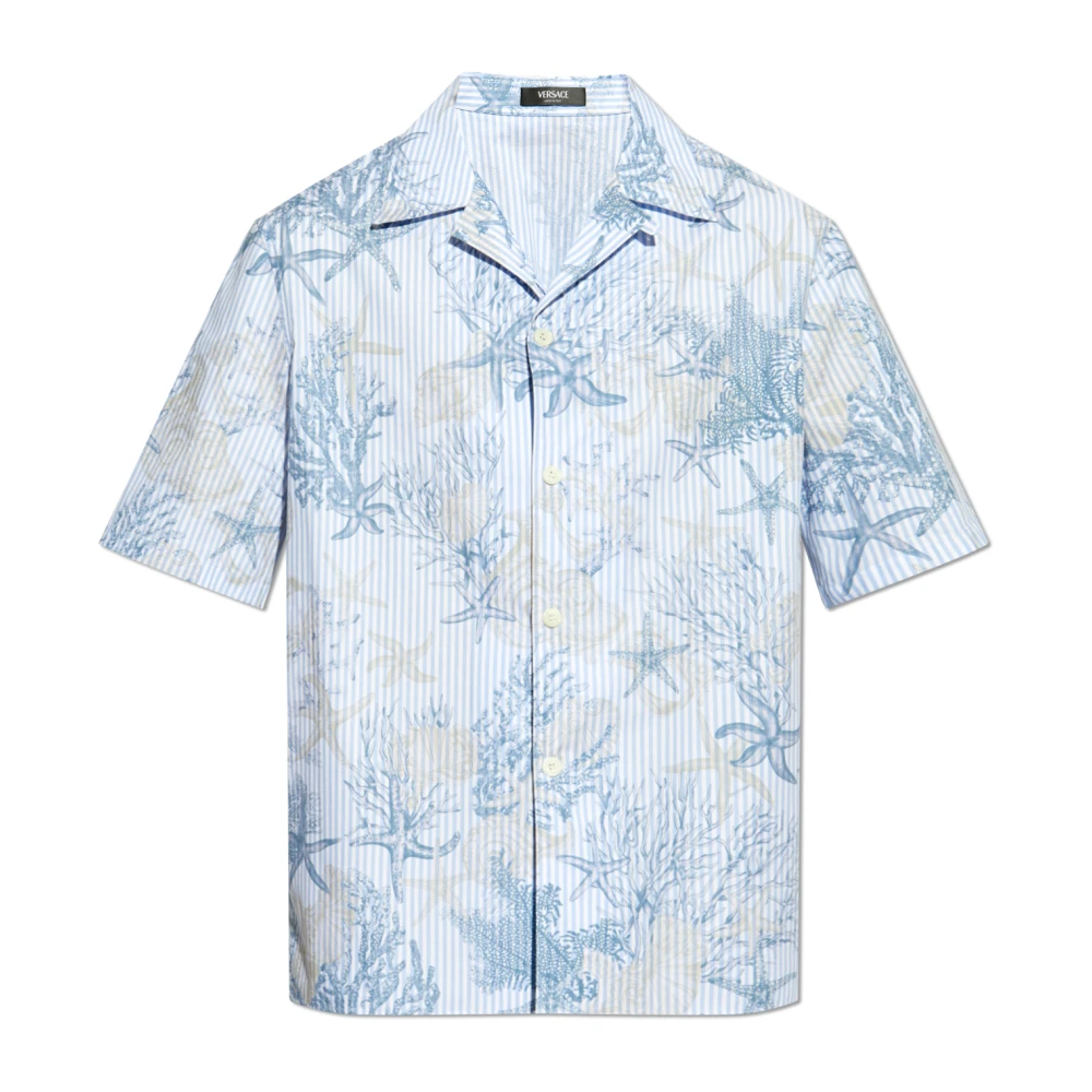 Shirts > Short Sleeve Shirts - - Versace - Modalova