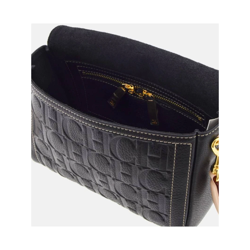 Carolina Herrera Afgesloten Crossbody Tas in Zwart Black Dames