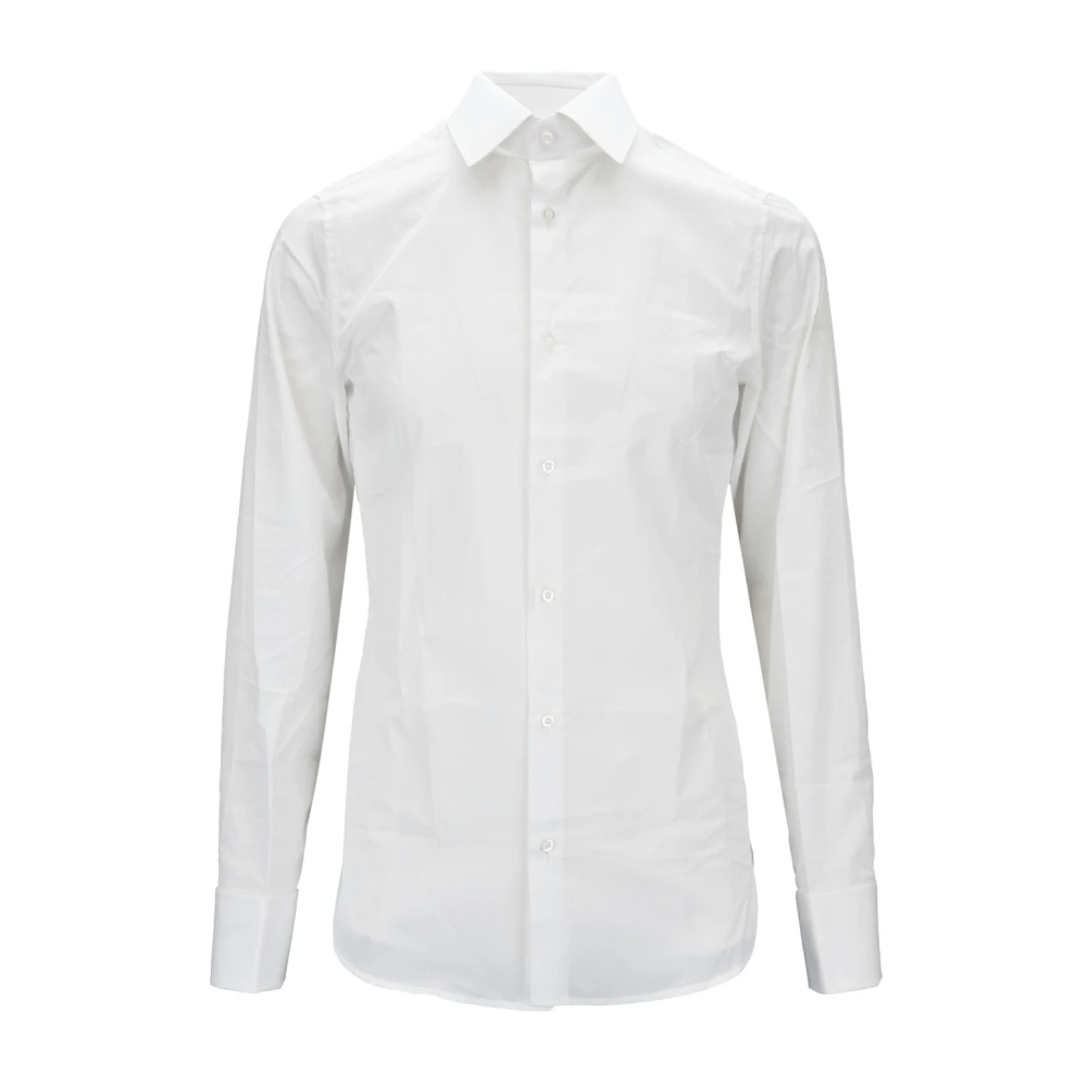 Gucci Klassiek overhemd met lange mouwen en knopen White Heren
