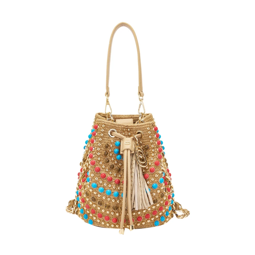 La Carrie Women's Beige Bucket Bags, One Size, Andromeda Stones Bucket Bag