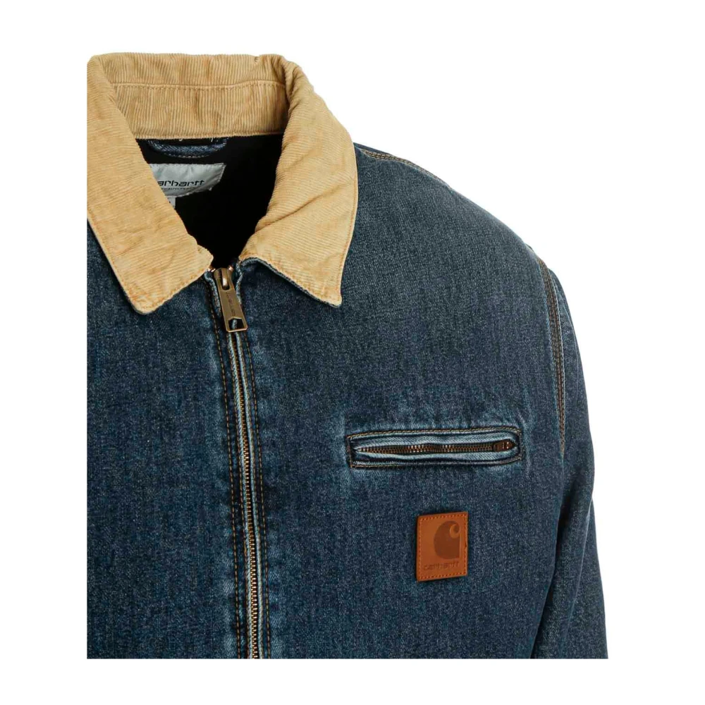 Carhartt WIP Detroit Denim Jack met Gewatteerde Voering Blue Heren