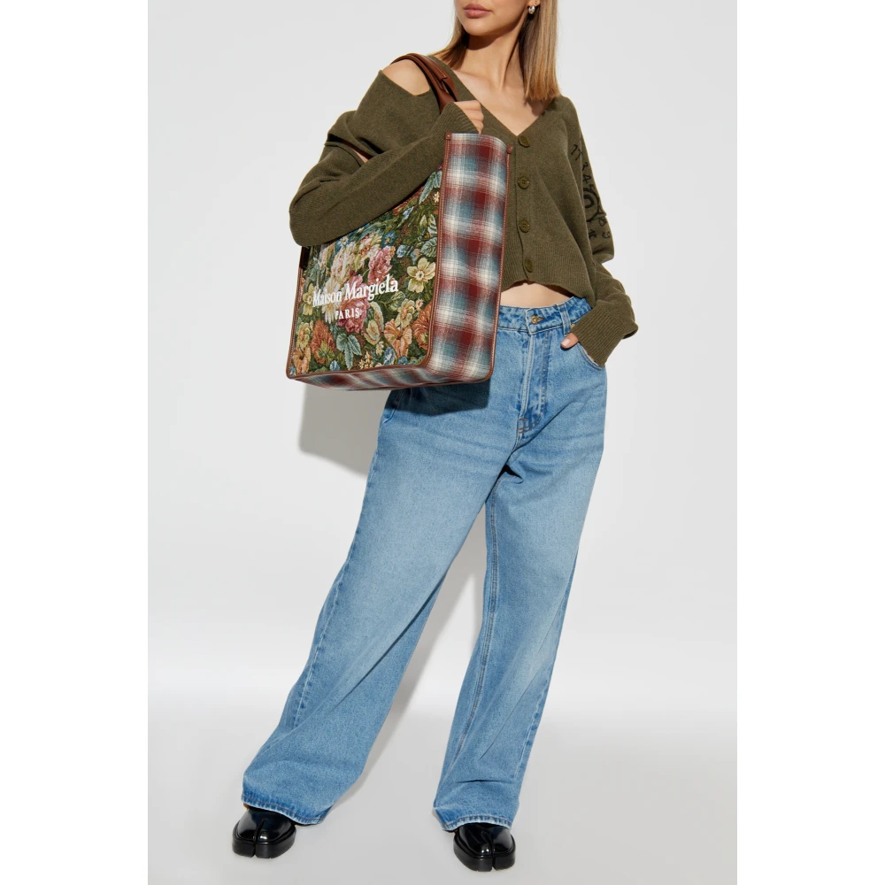 MM6 Maison Margiela Vest met decoratieve uitsparingen Green Dames